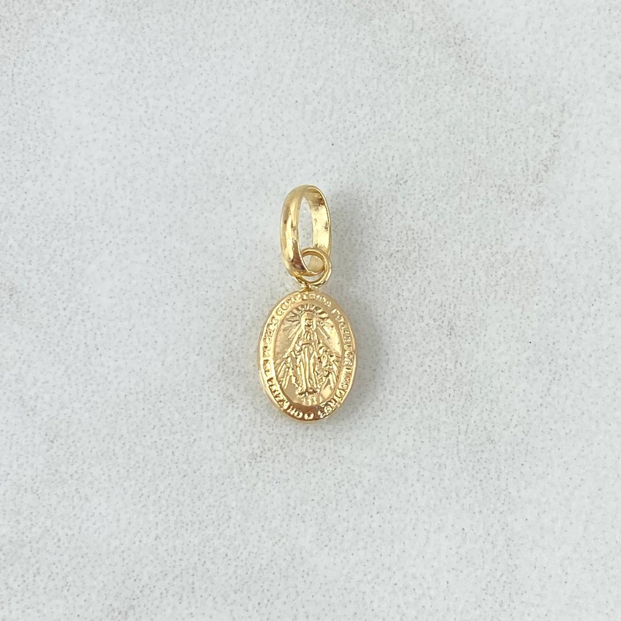 Dije Virgen Milagrosa 0.25gr / 1/2 in / Oro Amarillo 18K
