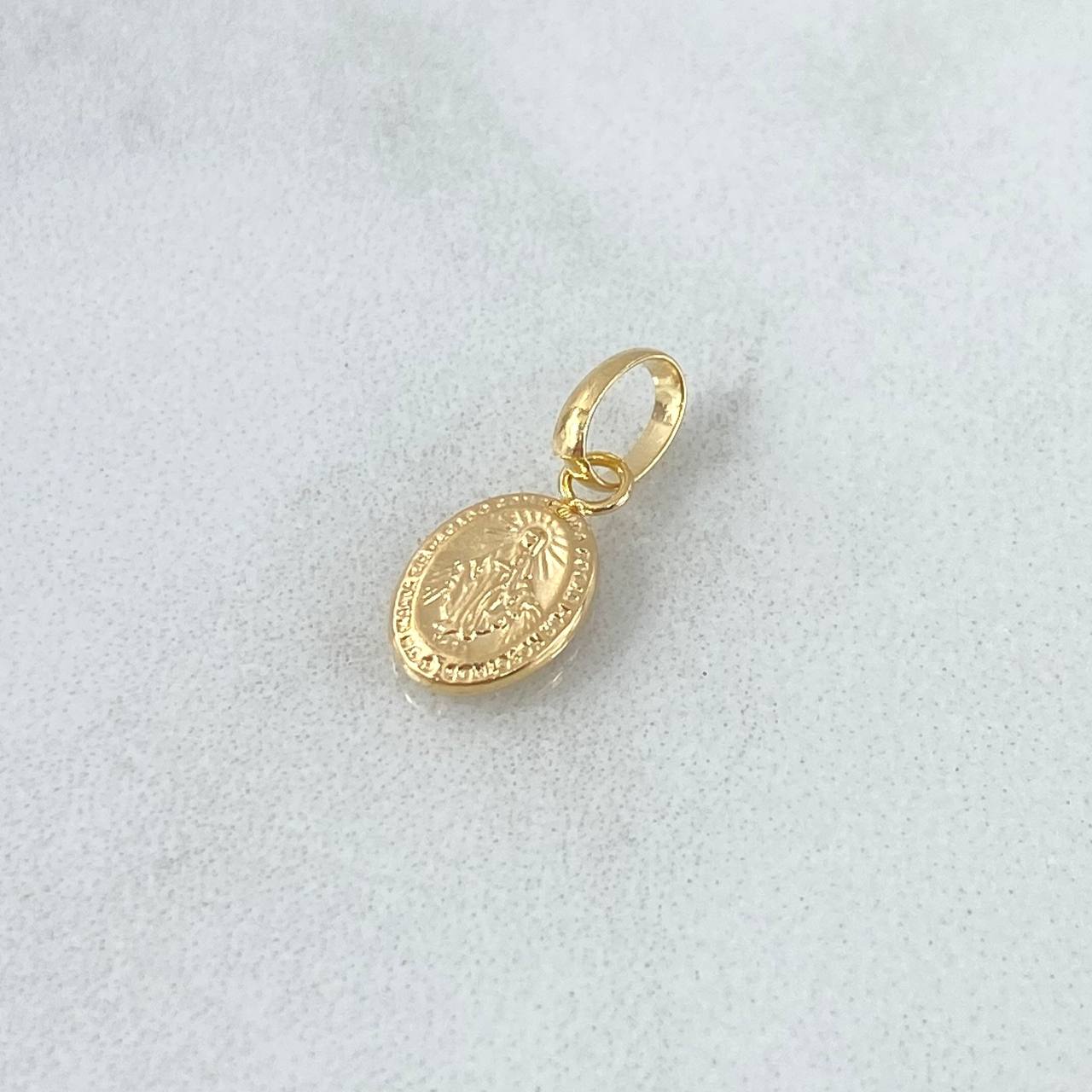 Dije Virgen Milagrosa 0.25gr / 1/2 in / Oro Amarillo 18K