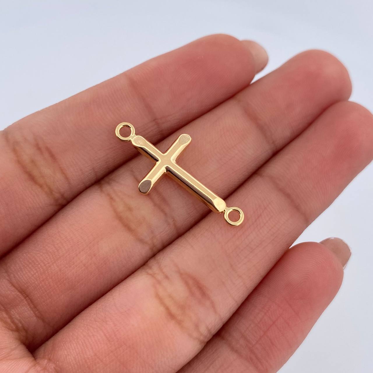 Charm Cross 0.5gr / 2.5cm / Die-cut Yellow Gold 18K &