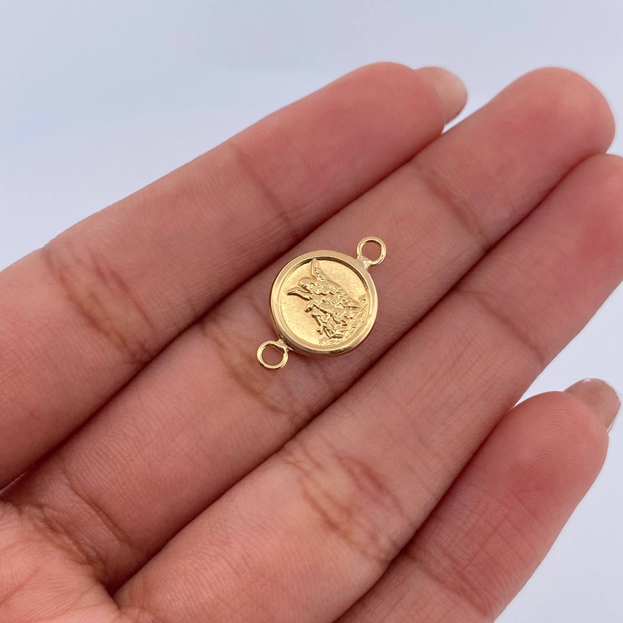 Herraje Angel De La Guarda 0.55gr / 1.6cm / Troquelado Oro Amarillo 18K &