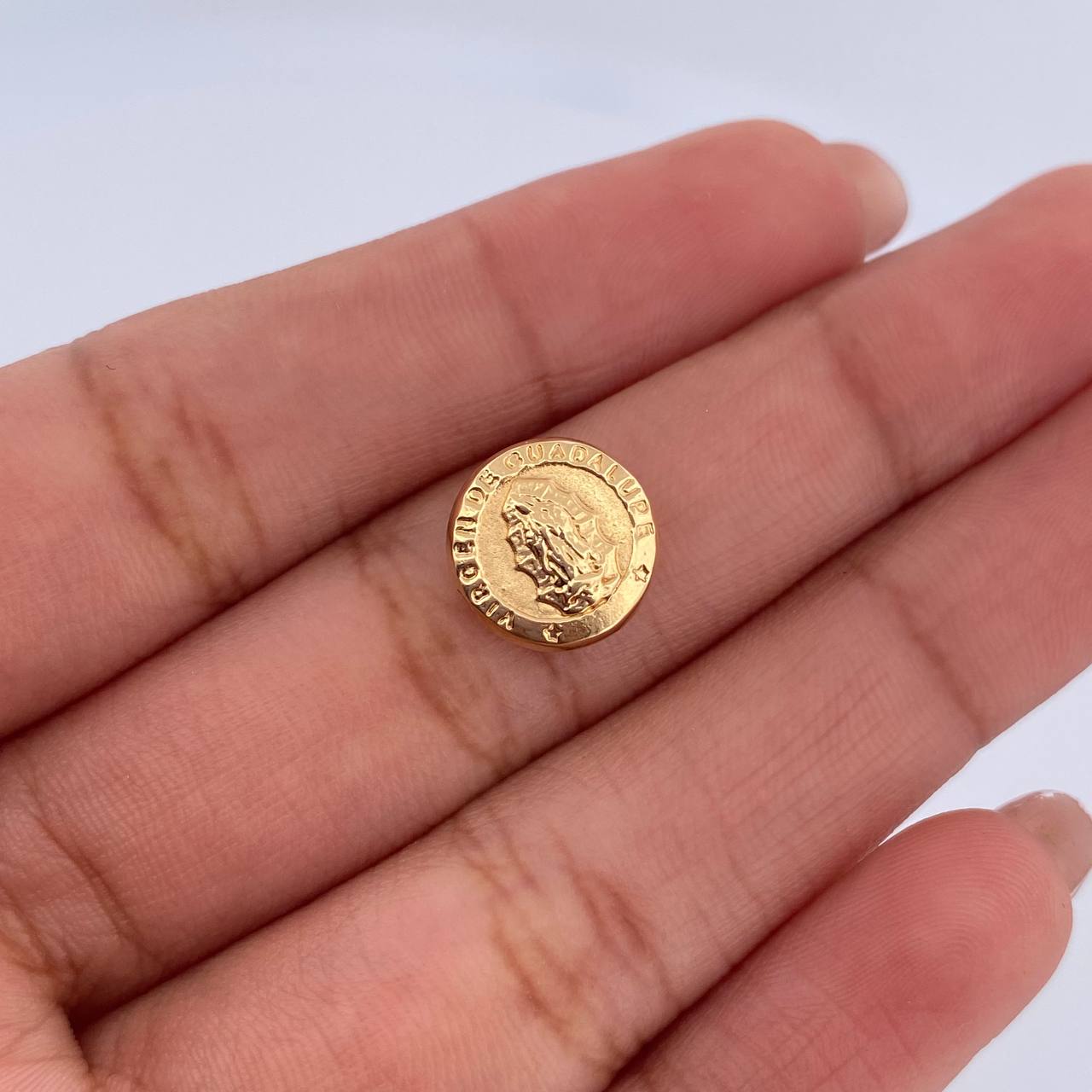 Charm Virgin Guadalupe 0.55gr / 1cm / Yellow Gold Drum 18K &