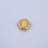 Herraje Virgen Guadalupe 0.4gr / 0.8cm / Tambor Oro Amarillo 18K &