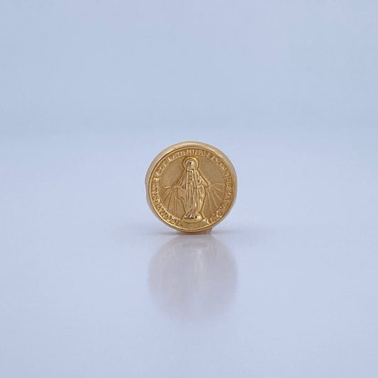 Miraculous Virgin Hardware 0.75gr / 1.3cm / Yellow Gold Drum 18K &