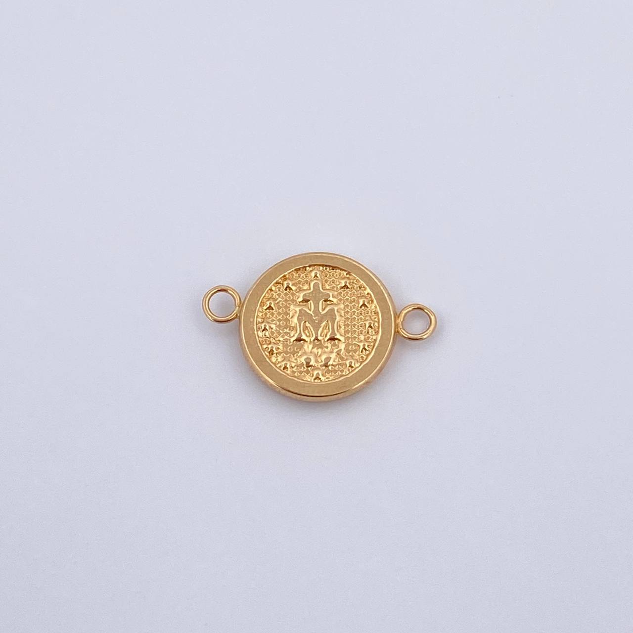 Herraje Virgen Milagrosa 0.85gr / 1.8cm / Troquelado Oro Amarillo 18K &
