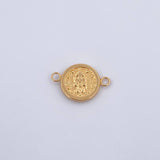 Herraje Virgen Milagrosa 0.85gr / 1.8cm / Troquelado Oro Amarillo 18K &