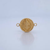 Herraje San Benito 1.3gr / 2.3cm / Troquelado Oro Amarillo 18K &