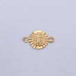 Herraje San Benito 0.9gr / 1.8cm / Diamantado Oro Amarillo 18K &