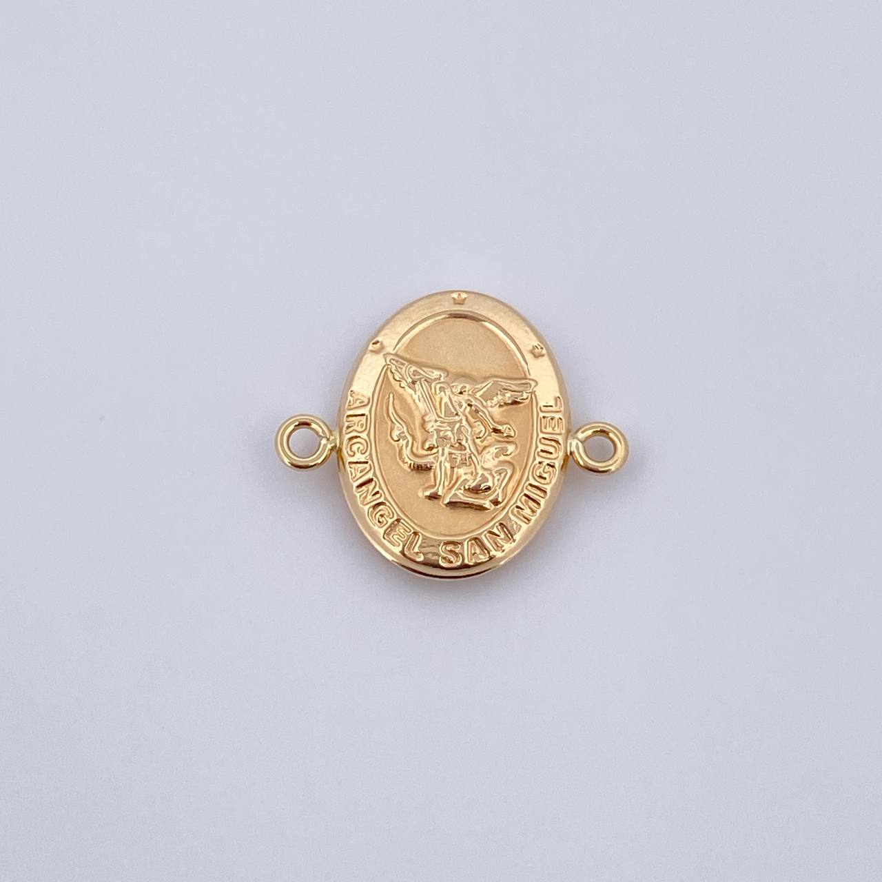 Herraje San Miguel Arcangel 1.15gr / 2cm / Troquelado Oro Amarillo 18K &