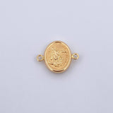 Herraje San Miguel Arcangel 1.05gr / 2cm / Troquelado Oro Amarillo 18K &
