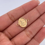 Charm San Miguel Arcangel 0.75gr / 1.6cm / Die-cut Yellow Gold 18K &