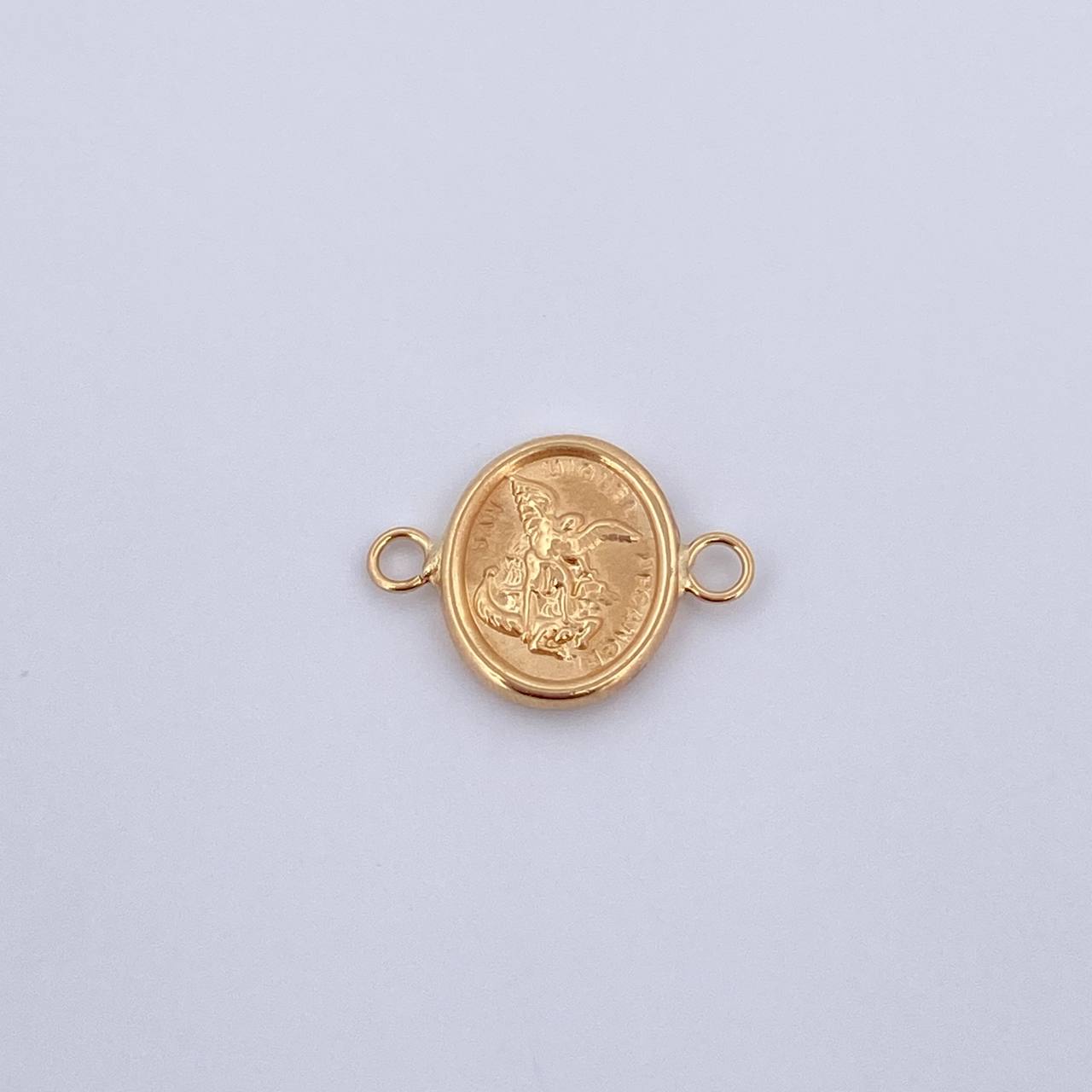 Charm San Miguel Arcangel 0.7gr / 1.6cm / Die-Cut Yellow Gold 18K &