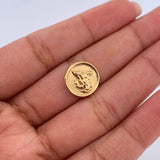 Herraje San Miguel Arcangel 0.7gr / 1.2cm / Tambor Oro Amarillo 18K &