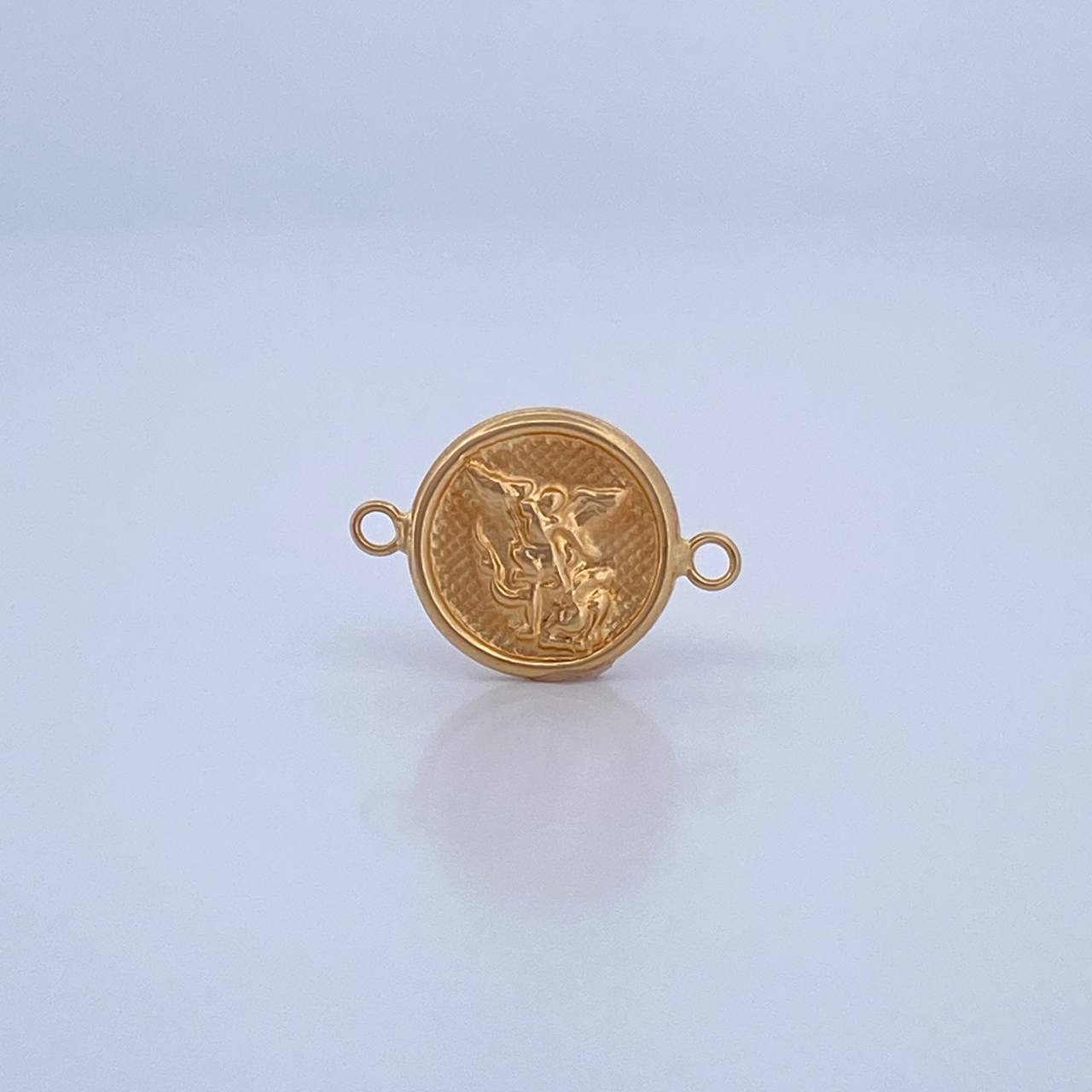 Herraje San Miguel Arcangel 0.8gr / 1.7cm / Troquelado Oro Amarillo 18K &