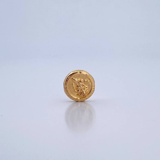 Herraje San Miguel Arcangel 0.55gr / 1cm / Tambor Oro Amarillo 18K &