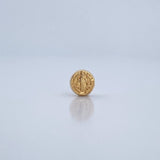 Herraje San Benito 0.35gr / 0.8cm / Tambor Oro Amarillo 18K &