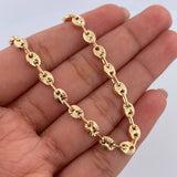 Pulso GC 4.4gr / 20cm / 4.5mm Diamantado Oro Amarillo 18K &
