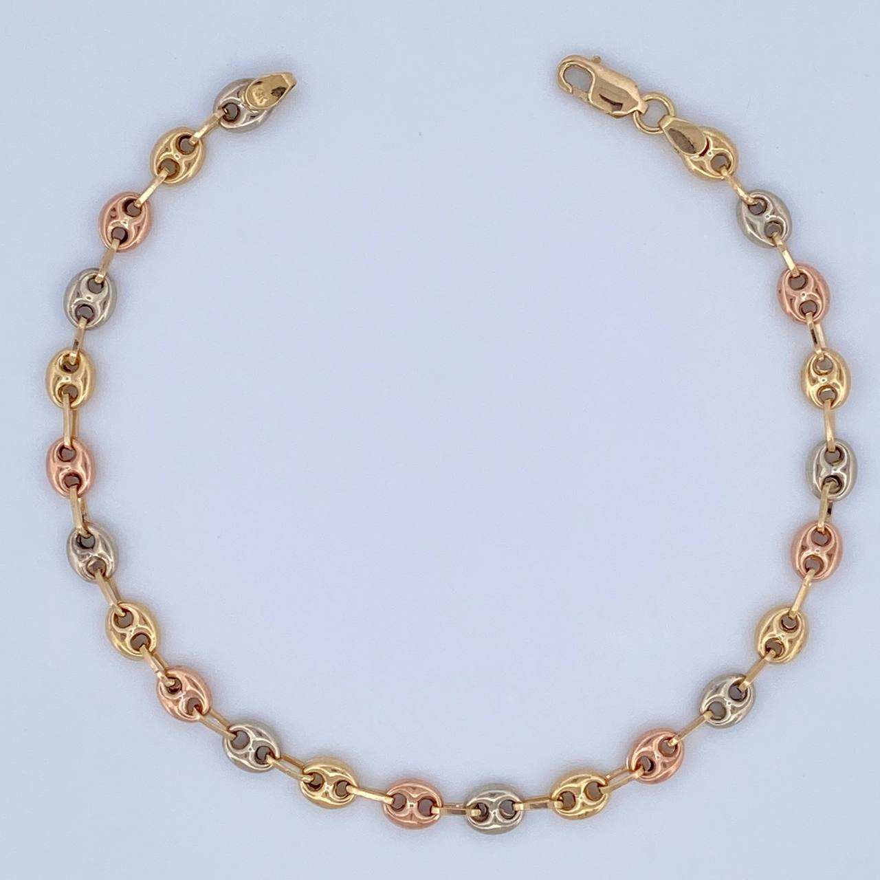 Bracelet GC 4.5gr / 21cm / 4.8mm Three Golds 18K &