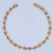Bracelet GC 4.5gr / 21cm / 4.8mm Three Golds 18K &