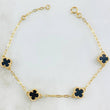 Classic Link Bracelet Clover 4.25gr / 17cm-19cm / Nac.Esp. 18K Gold ©