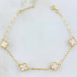 Classic Link Bracelet Clover 4.35gr / 20cm-21cm / Nac.Esp. 18K Gold ©
