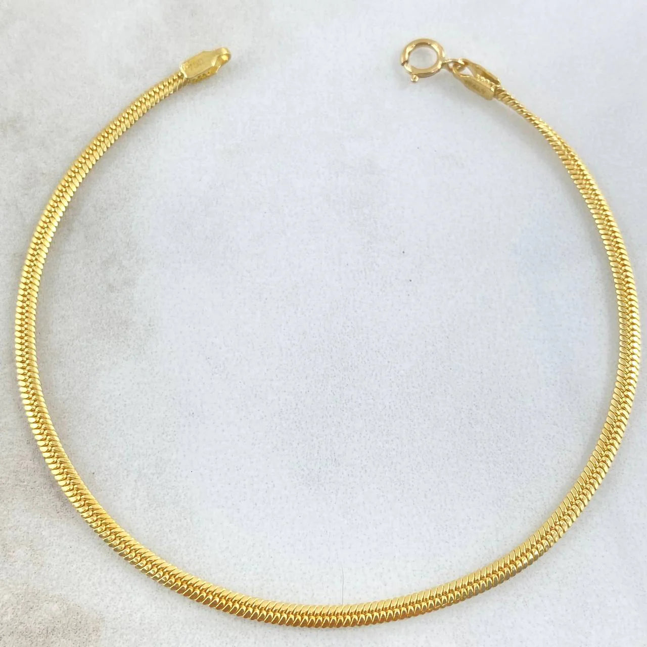 Pulso Serpiente 2 g / 7 1/4 in / 2.8 mm Oro Amarillo 18K