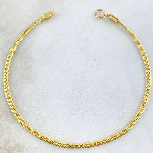 Pulso Serpiente 2.5 g / 7 1/2 in / 3.05 mm Oro Amarillo 18K