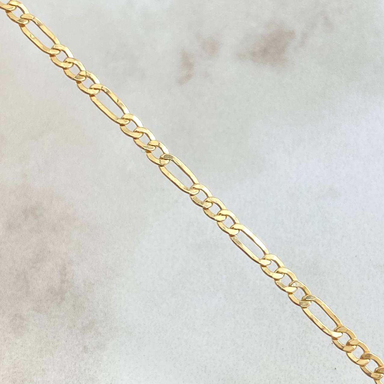 Figaro Bracelet 1.4gr / 19.5cm / +1 18K Gold