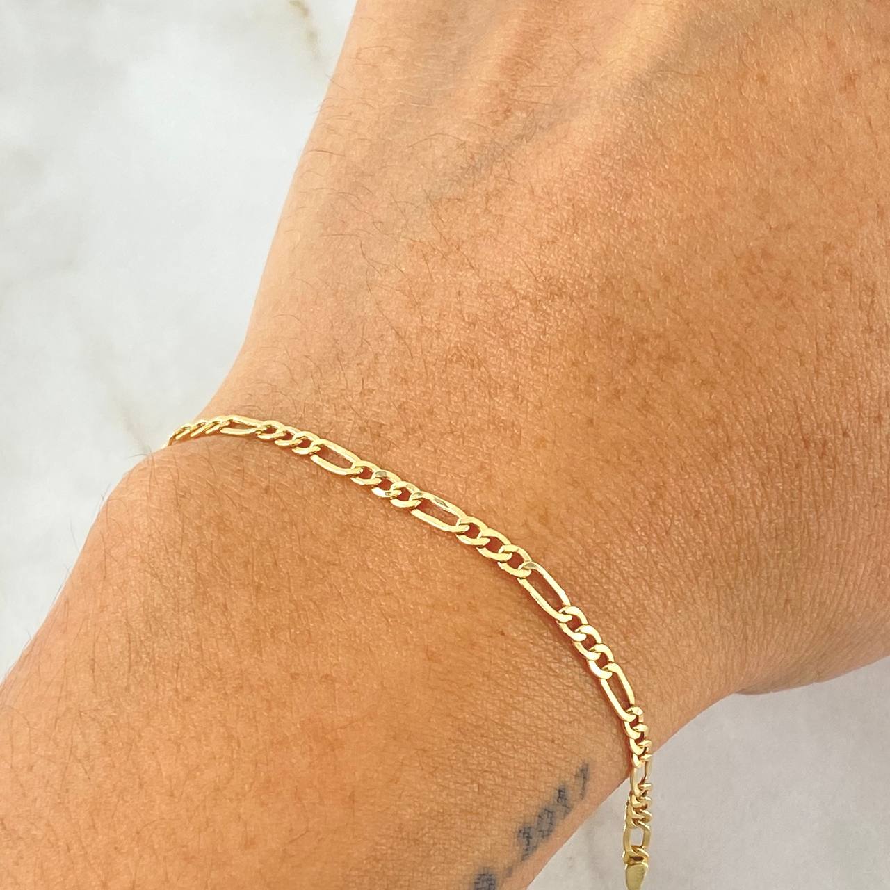 Figaro Bracelet 1.4gr / 19.5cm / +1 18K Gold