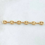 Herraje Retazo GC 6 Eslabones 0.55gr / 1 3/4 in / 4.2mm Oro Amarillo 18K *