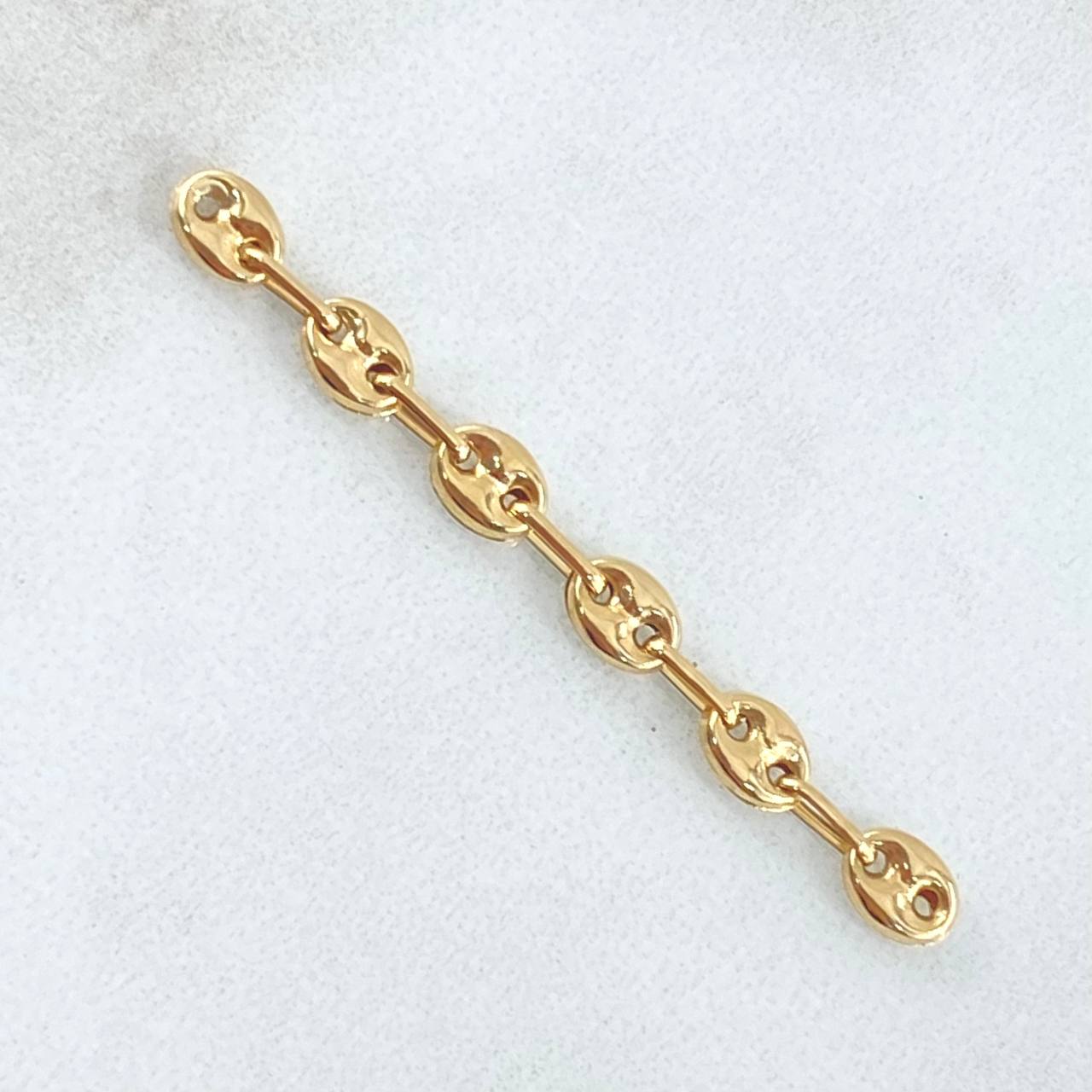 Herraje Retazo GC 6 Eslabones 0.55gr / 1 3/4 in / 4.2mm Oro Amarillo 18K *