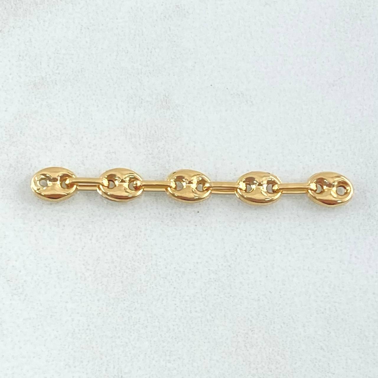 Herraje Retazo GC 5 Eslabones 0.55gr / 1 1/2 in / 4.2mm Oro Amarillo 18K *