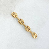 Herraje Retazo GC 0.45gr / 3cm / Oro 18K