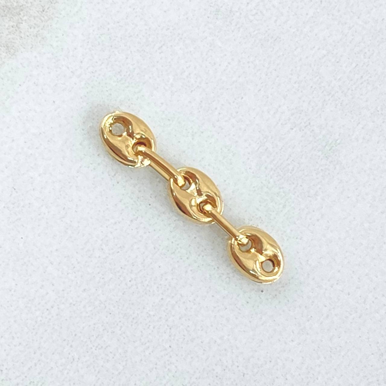 Herraje Retazo GC 3 Eslabones 0.3gr / 3/4 in / 4.2mm Oro Amarillo 18K