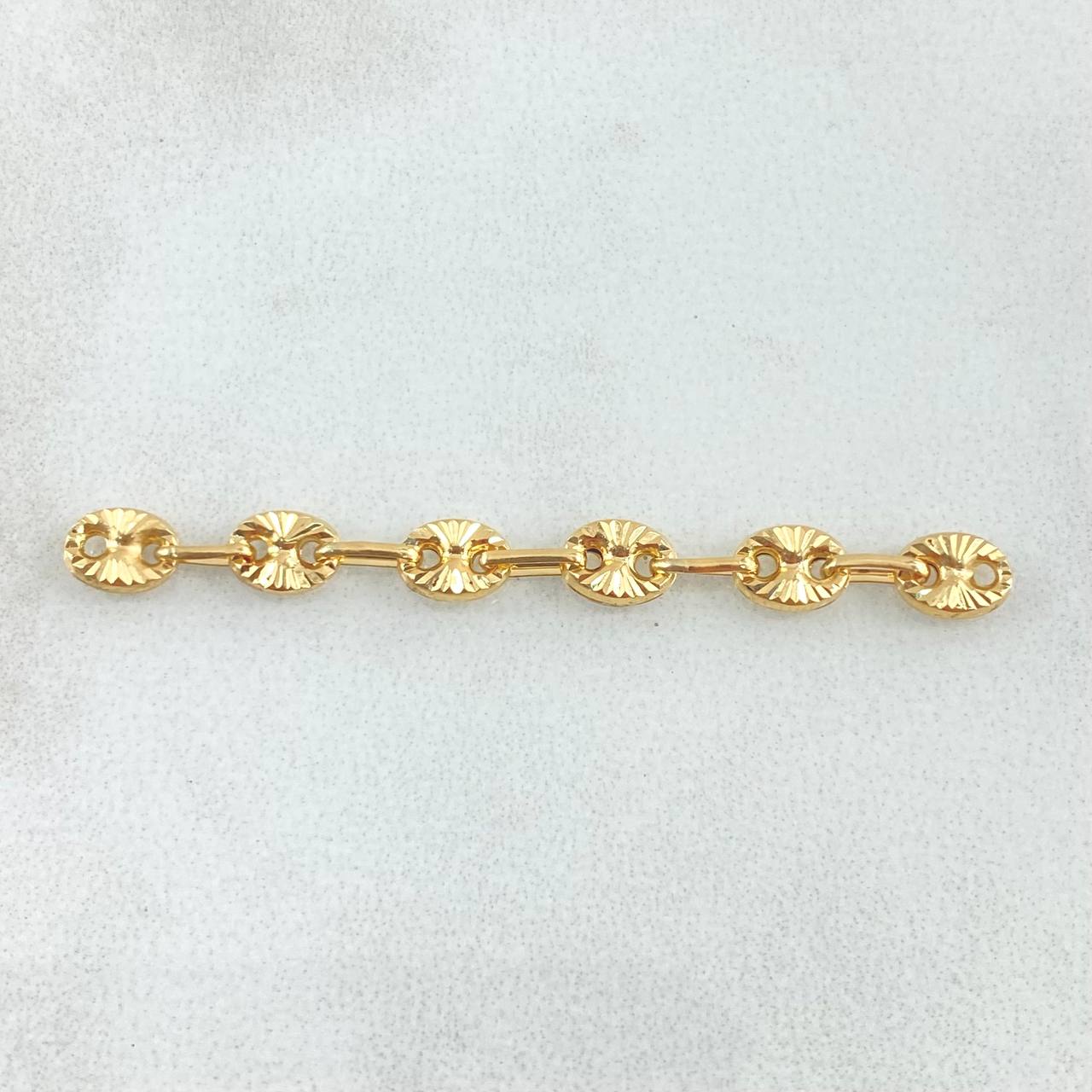Charm Retazo GC 6 Links 0.65gr / 1 1/2in / 4.2mm Yellow Gold 18K