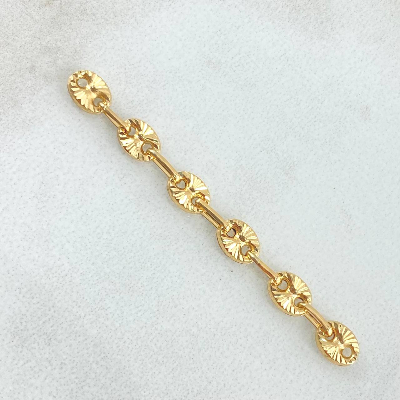 Charm Retazo GC 6 Links 0.65gr / 1 1/2in / 4.2mm Yellow Gold 18K