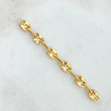 Charm Retazo GC 6 Links 0.65gr / 1 1/2in / 4.2mm Yellow Gold 18K