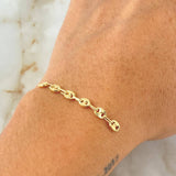Charm Retazo GC 6 Links 0.65gr / 1 1/2in / 4.2mm Yellow Gold 18K