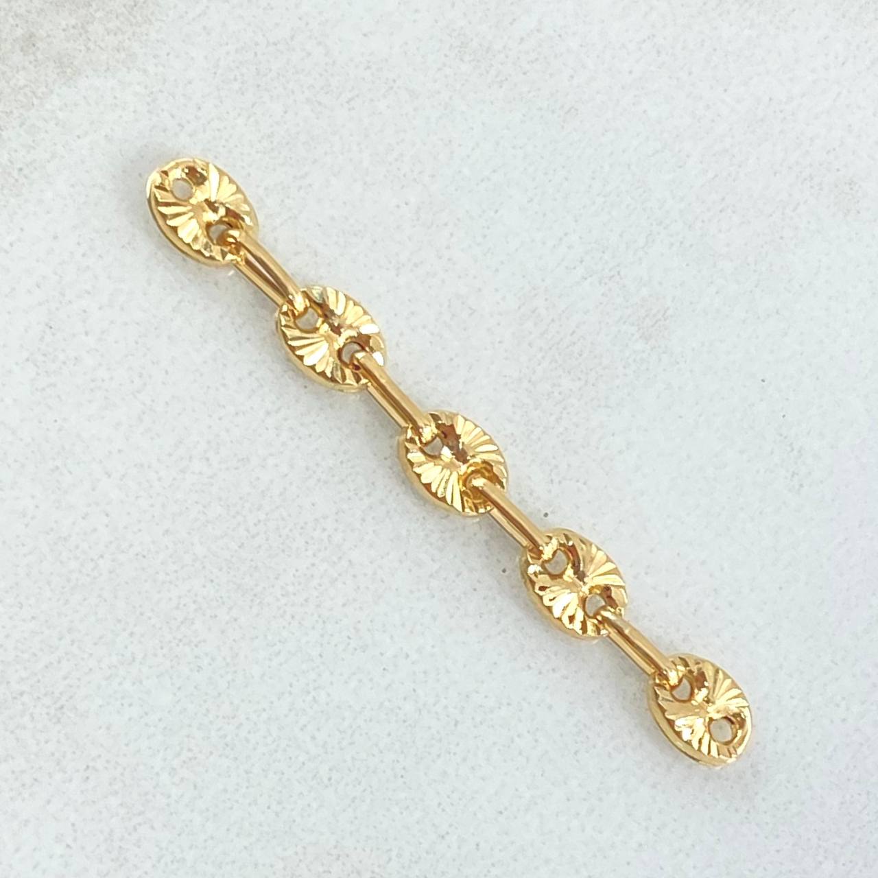 Herraje Retazo GC 5 Eslabones 0.65gr / 1 1/2 in / 4.2mm Oro Amarillo 18K