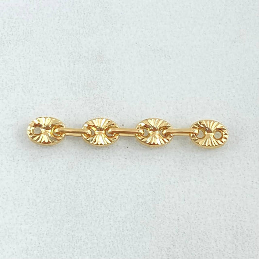 Charm Retazo GC 4 Links 0.45gr / 1in / 4.2mm Yellow Gold 18K