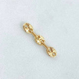 Charm Retazo GC 3 Links 0.3gr / 3/4in / 4.2mm Yellow Gold 18K