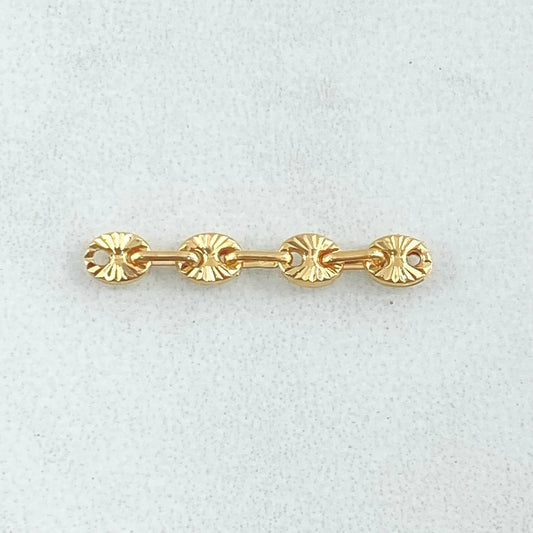 Herraje Retazo GC 4 Eslabones 0.25gr / 3/4 in / 3.2mm Oro Amarillo 18K