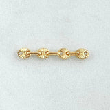 Herraje Retazo GC 4 Eslabones 0.5gr / 1 in / 4.2mm Oro Amarillo 18K
