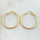 Sofi Hoop Earrings 2gr / 1.3in / 18K Gold