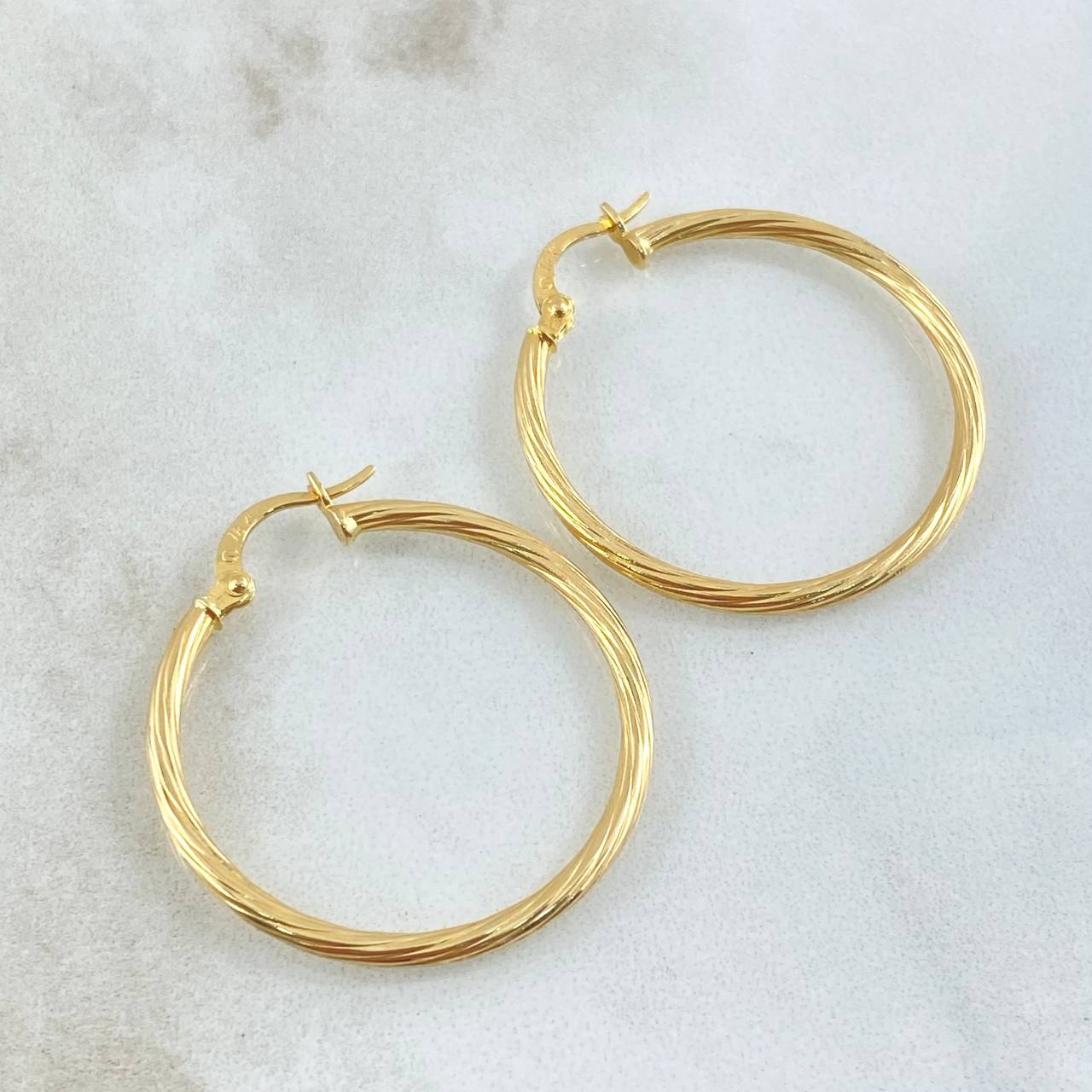 Hoop Earrings Lore 2gr / 3.3cm / 18K Gold