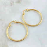 Hoop Earrings Lore 2gr / 3.3cm / 18K Gold