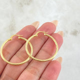 Hoop Earrings Lore 2gr / 3.3cm / 18K Gold