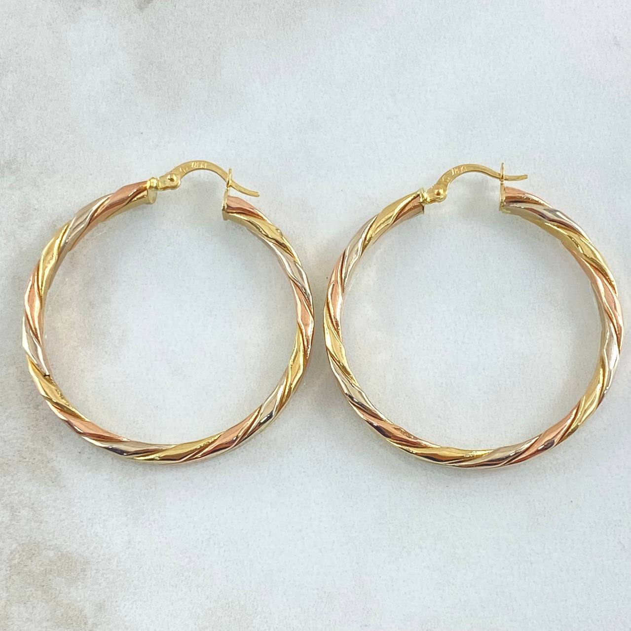 Hoop Earrings Ruka 6.2gr / 4cm / 18K Gold
