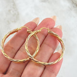 Hoop Earrings Ruka 6.2gr / 4cm / 18K Gold