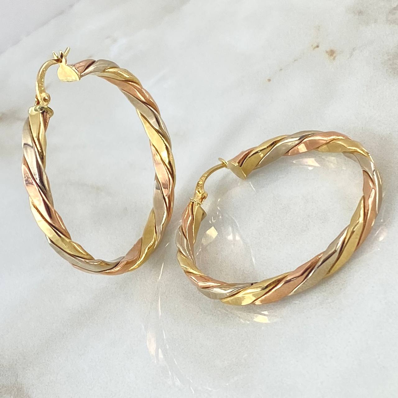Hoop Earrings Ruka 6.2gr / 4cm / 18K Gold
