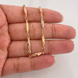 Pulso Rustico Dubai 2.6 g / 7 1/4 in / 3.5 mm Tres Oros 18K